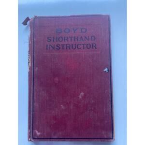 Robert BOYD Shorthand Instructor 1912 Vintage Antique Book